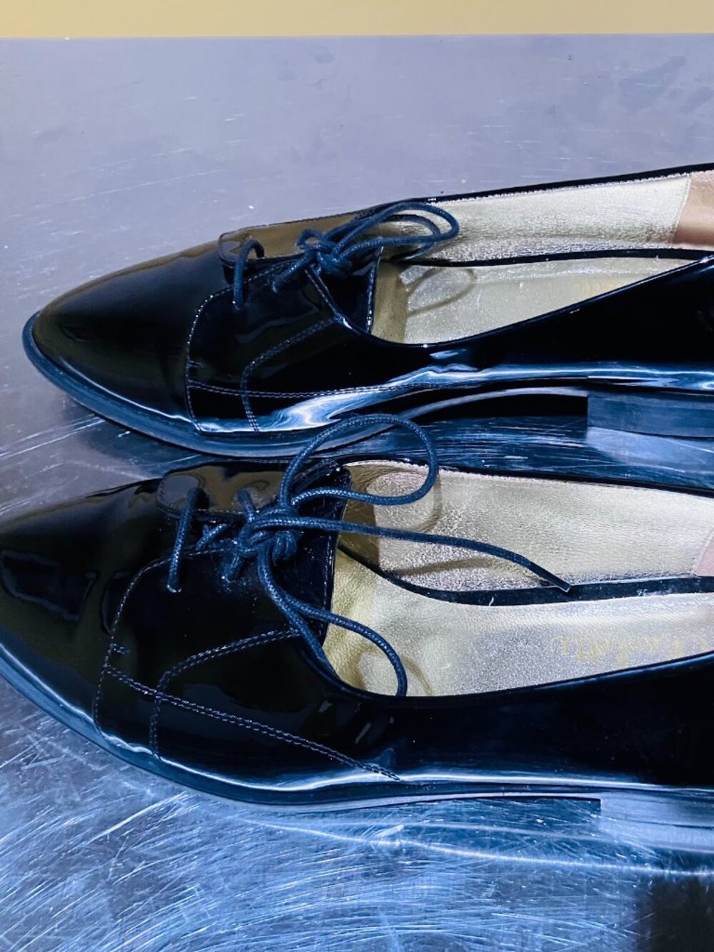 NWT! Wolf & Badger x ADC "Sade" Patent Leather Flat - US 7